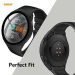 Per Huawei Watch GT 2e 46mm ENKAY Hat-Prince ENK-AC8203 Custodia smerigliata per PC a copertura totale + Pellicola in vetro temperato 9H