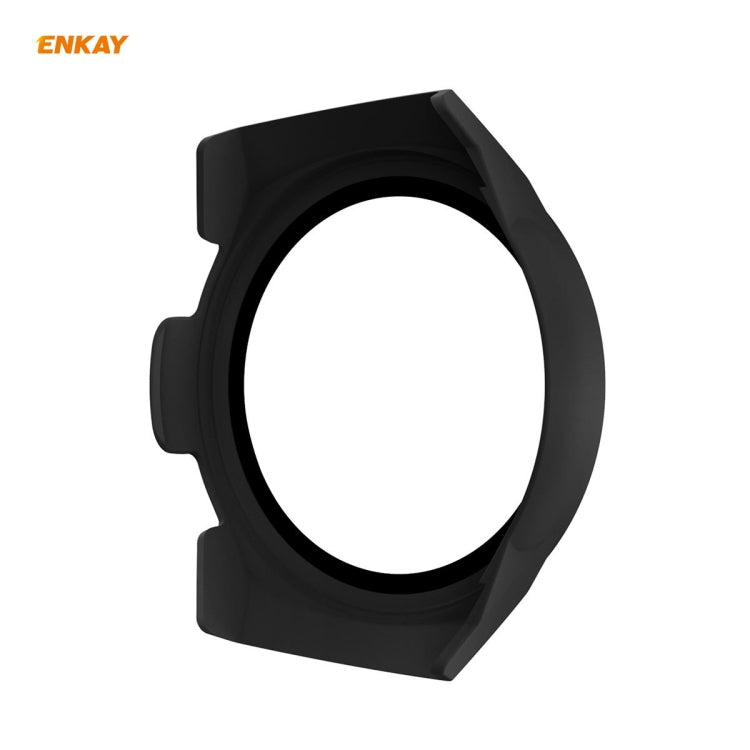 Per Huawei Watch GT 2e 46mm ENKAY Hat-Prince ENK-AC8203 Custodia smerigliata per PC a copertura totale + Pellicola in vetro temperato 9H