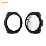 Per Huawei Watch GT 2e 46mm ENKAY Hat-Prince ENK-AC8203 Custodia smerigliata per PC a copertura totale + Pellicola in vetro temperato 9H