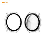 Per Huawei Watch GT 2e 46mm ENKAY Hat-Prince ENK-AC8203 Custodia smerigliata per PC a copertura totale + Pellicola in vetro temperato 9H