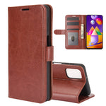 Per Samsung Galaxy M31s R64 Texture Custodia protettiva a vibrazione orizzontale singola con supporto e slot per schede e portafoglio e cornice per foto, For Samsung Galaxy M31s