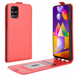 Per Samsung Galaxy M31s R64 Texture Custodia protettiva in pelle a vibrazione verticale singola con slot per schede e cornice per foto, For Galaxy M31s