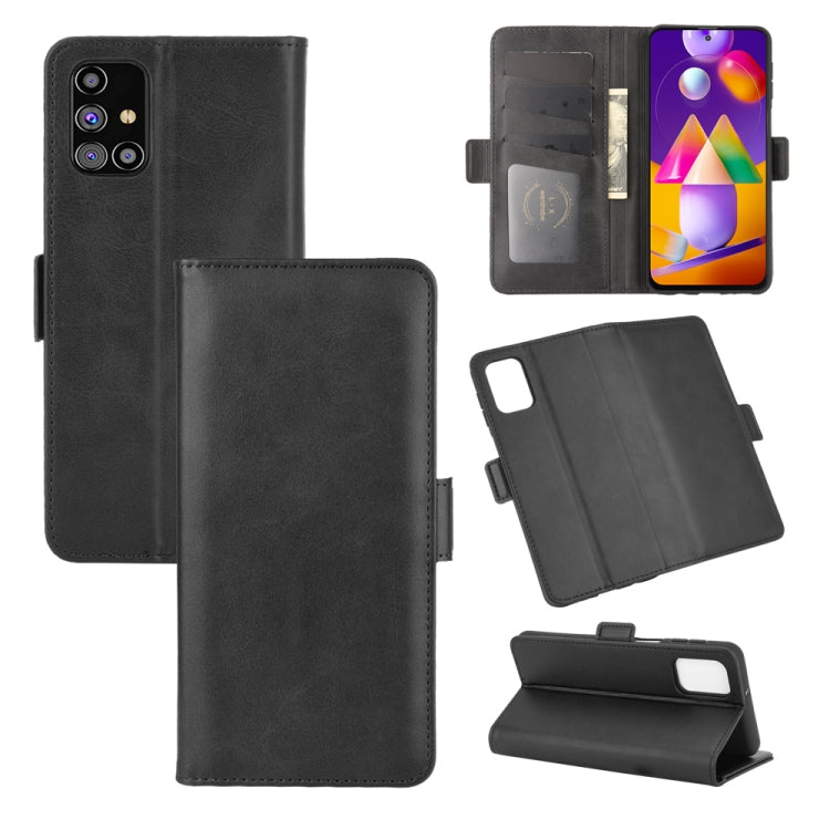 Per Samsung Galaxy M31s Custodia in pelle a vibrazione orizzontale con fibbia magnetica a doppio lato con supporto, slot per schede e portafoglio, For Galaxy M31s