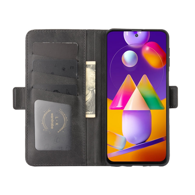 Per Samsung Galaxy M31s Custodia in pelle a vibrazione orizzontale con fibbia magnetica a doppio lato con supporto, slot per schede e portafoglio, For Galaxy M31s
