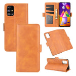 Per Samsung Galaxy M31s Custodia in pelle a vibrazione orizzontale con fibbia magnetica a doppio lato con supporto, slot per schede e portafoglio, For Galaxy M31s
