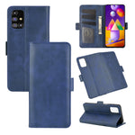 Per Samsung Galaxy M31s Custodia in pelle a vibrazione orizzontale con fibbia magnetica a doppio lato con supporto, slot per schede e portafoglio, For Galaxy M31s