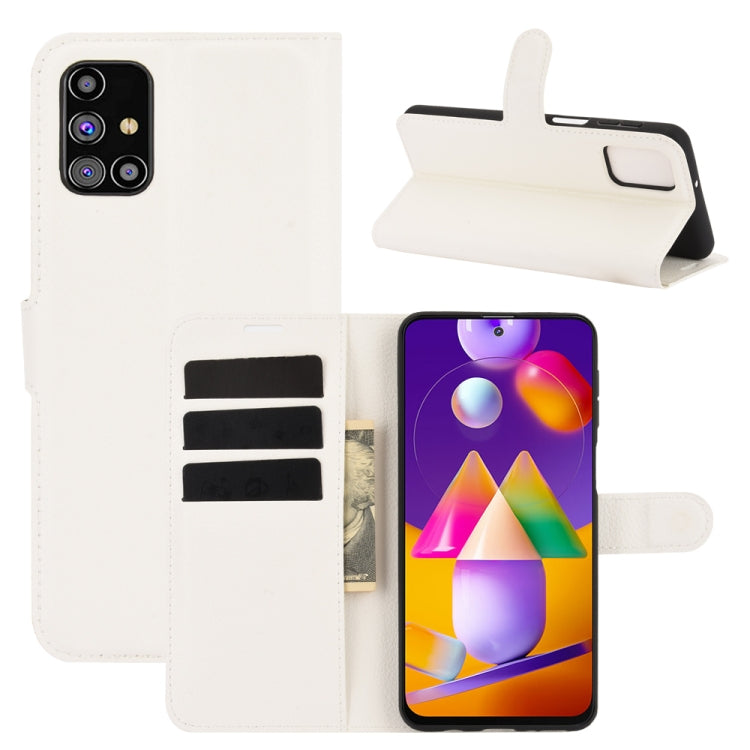Per Samsung Galaxy M31s Litchi Texture Custodia protettiva a vibrazione orizzontale con supporto, slot per schede e portafoglio, For Galaxy M31s