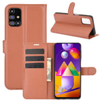 Per Samsung Galaxy M31s Litchi Texture Custodia protettiva a vibrazione orizzontale con supporto, slot per schede e portafoglio, For Galaxy M31s