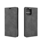 Per iPhone 12 Pro Max Custodia in pelle con ventosa magnetica per affari retro-pelle con supporto, slot per carte e portafoglio, For iPhone 12 Pro Max