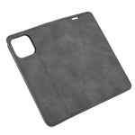 Per iPhone 12 Pro Max Custodia in pelle con ventosa magnetica per affari retro-pelle con supporto, slot per carte e portafoglio, For iPhone 12 Pro Max
