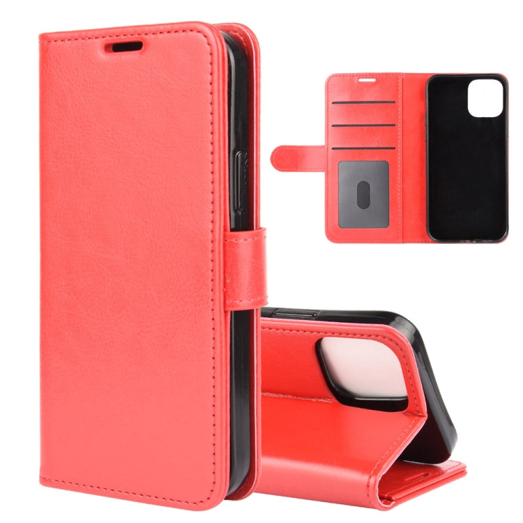 Per iPhone 12 6.7 R64 Texture Custodia protettiva a vibrazione orizzontale singola con supporto e slot per schede e portafogli e cornice per foto, For iPhone 12 Pro Max