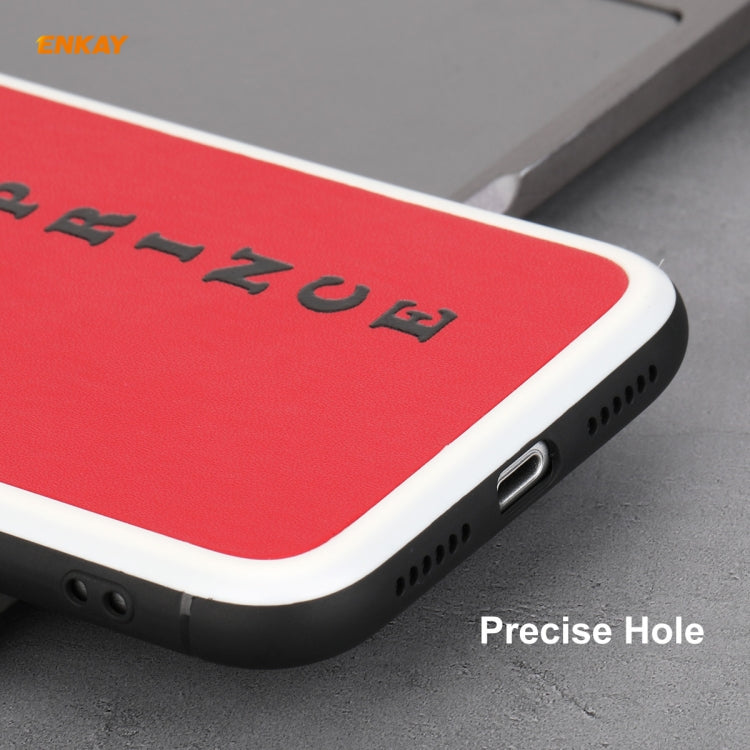 Per iPhone 11 Hat-Prince ENKAY ENK-PC046 Custodia rigida antiurto per custodia in pelle PU + PC per PC, For iPhone 11