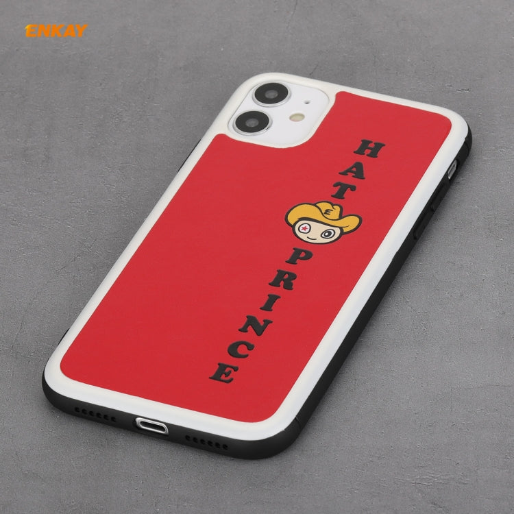 Per iPhone 11 Hat-Prince ENKAY ENK-PC046 Custodia rigida antiurto per custodia in pelle PU + PC per PC, For iPhone 11