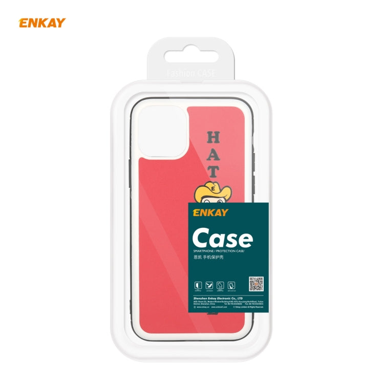 Per iPhone 11 Hat-Prince ENKAY ENK-PC046 Custodia rigida antiurto per custodia in pelle PU + PC per PC, For iPhone 11