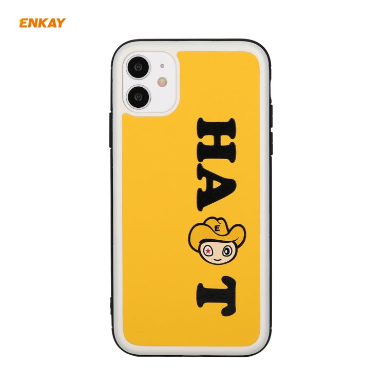 Per iPhone 11 Hat-Prince ENKAY ENK-PC046 Custodia rigida antiurto per custodia in pelle PU + PC per PC, For iPhone 11