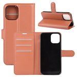 Per iPhone 12 Custodia protettiva a vibrazione orizzontale Litchi Texture con supporto, slot per schede e portafoglio, For iPhone 12 mini