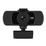 Richwell PC-06 Mini webcam per PC con rotazione a 360 gradi, HD da 4,0 MP, messa a fuoco automatica, con microfono per la riduzione del rumore