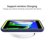Per iPhone 6/7/8G Wave Pattern 3 in 1 Custodia protettiva antiurto in silicone + PC