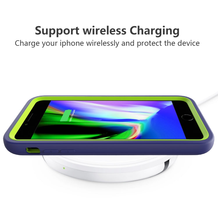 Per iPhone 6/7/8 Plus Wave Pattern 3 in 1 Custodia protettiva antiurto in silicone + PC