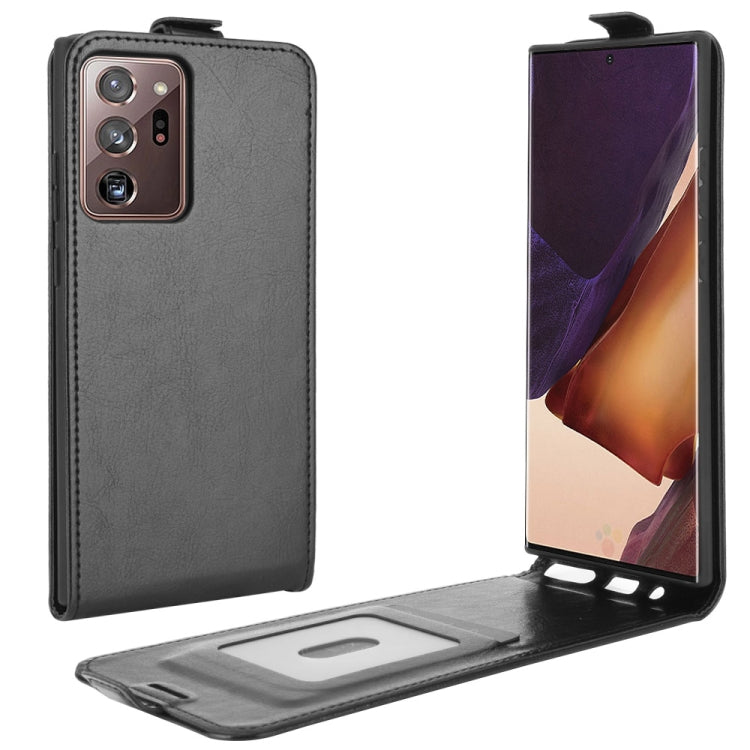 Per Samsung Galaxy Note20 Ultra 5G R64 Texture Custodia protettiva in pelle a vibrazione verticale singola con slot per schede e cornice per foto