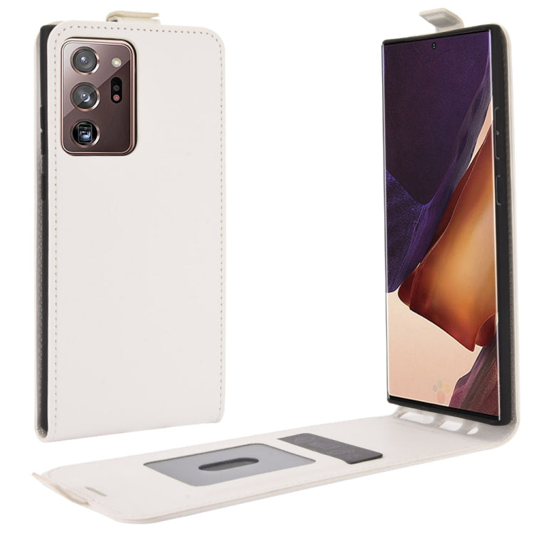 Per Samsung Galaxy Note20 Ultra 5G R64 Texture Custodia protettiva in pelle a vibrazione verticale singola con slot per schede e cornice per foto