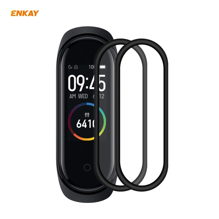 2 PZ ENKAY Hat-Prince 3D Full Screen Soft PC Edge + PMMA HD Screen Protector Film, For Huawei Watch GT 2 42mm, For Samsung Galaxy Active 2 40mm, For Samsung Galaxy Active 2 44mm, For Xiaomi Mi Band 4, For Fitbit Versa 2