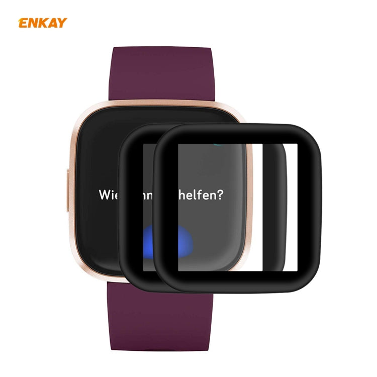 2 PZ ENKAY Hat-Prince 3D Full Screen Soft PC Edge + PMMA HD Screen Protector Film, For Huawei Watch GT 2 42mm, For Samsung Galaxy Active 2 40mm, For Samsung Galaxy Active 2 44mm, For Xiaomi Mi Band 4, For Fitbit Versa 2