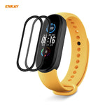 Per Xiaomi Mi Band 5 ENKAY Hat-Prince 3D Full Screen Soft PC Edge + Pellicola proteggi schermo PMMA HD, 1 PCS, 2 PCS