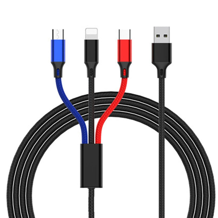 Cavo ricarica 3 in 1 USB 1,2 m per smartphone