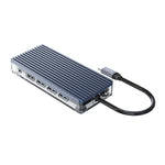 ORICO WB-11P Hub USB-C 10 in 1 trasparente