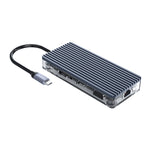 ORICO WB-11P Hub USB-C 10 in 1 trasparente