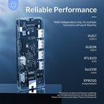 ORICO WB-11P Hub USB-C 10 in 1 trasparente