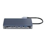 ORICO WB-11P Hub USB-C 10 in 1 trasparente