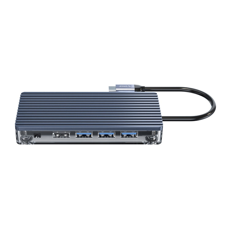 ORICO WB-11P Hub USB-C 10 in 1 trasparente