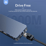 Hub USB-C ORICO WB-8P 8 porte trasparente PC