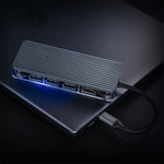Hub USB-C ORICO WB-8P 8 porte trasparente PC