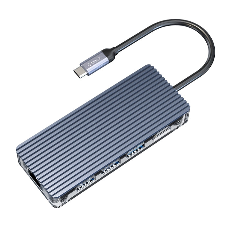 Hub USB-C ORICO WB-8P 8 porte trasparente PC
