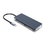 Hub USB-C 6 in 1 trasparente ORICO con HDMI e RJ45