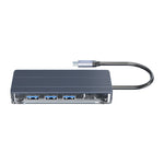 Hub USB-C 6 in 1 trasparente ORICO con HDMI e RJ45