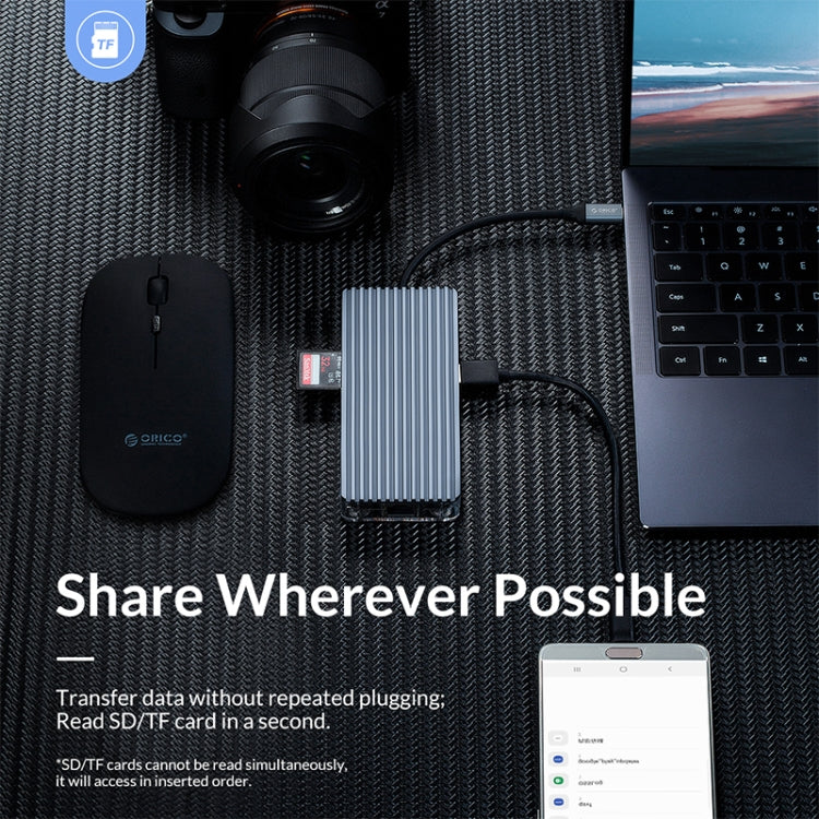 ORICO WB-6RJ Hub USB-C 6 in 1 con HDMI 4K e RJ45