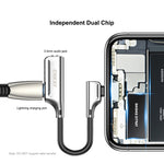ENKAY ENK-AT103 Audio da 8 pin a 3,5 mm ＆ Convertitore di interfacce di ricarica a 8 pin Adattatore in lega di zinco, 3.5mm Audio ＆ 8 Pin Charging