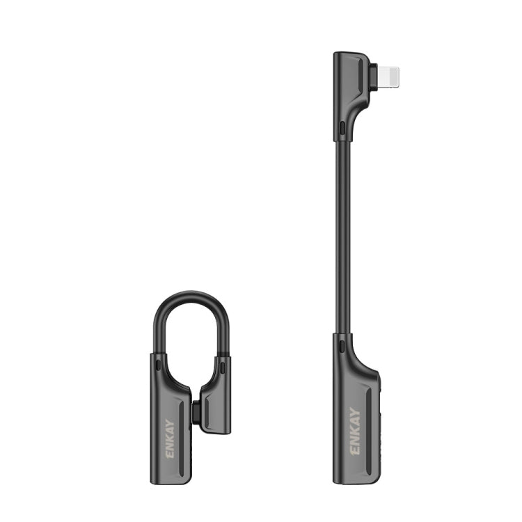 ENKAY ENK-AT102 Ricarica da 8 pin a 8 pin + Interfacce audio a 8 pin Ricarica e ascolto di brani Convertitore adattatore in lega di zinco, 8 Pin Charging + 8 Pin Audio