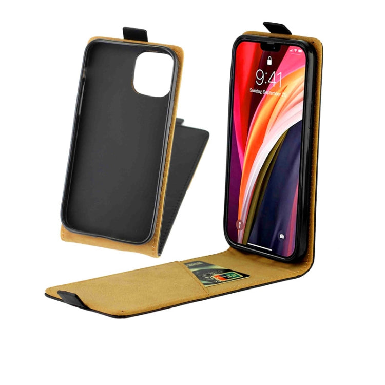 Flip verticale in stile business TPU + custodia in pelle PU con slot per schede, For iPhone 12 Pro Max, For iPhone 12 mini, For iPhone 12 / 12 Pro