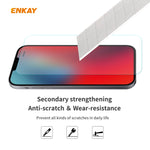 10 PZ ENKAY Hat-Prince 0.26mm 9H 2.5D Bordo curvo Pellicola in vetro temperato antideflagrante, For iPhone 12 mini, For iPhone iPhone 12 / 12 Pro, For iPhone 12 Pro Max