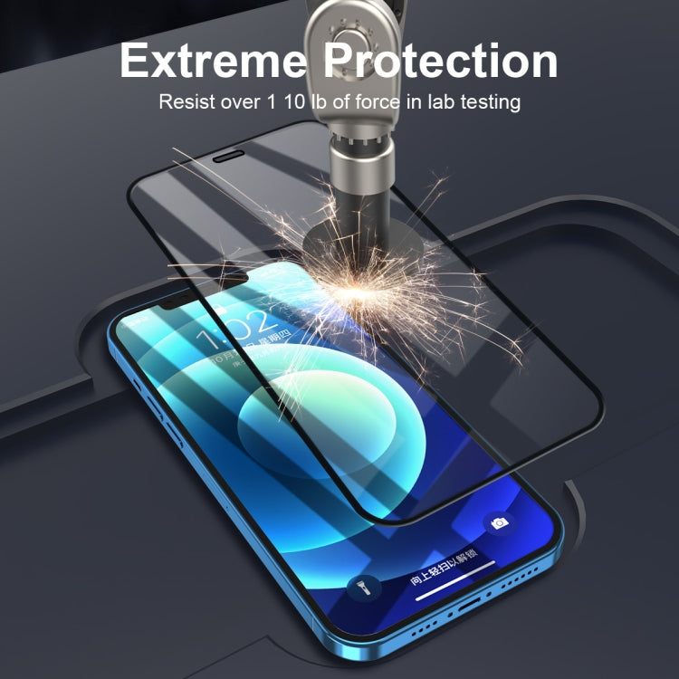 ENKAY Hat-Prince Full Glue 0.26mm 9H 2.5D Pellicola a copertura totale in vetro temperato, For iPhone 12 mini, For iPhone 12 / 12 Pro, For iPhone 12 Pro Max
