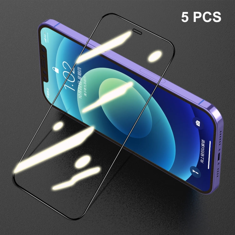 5 PZ ENKAY Hat-Prince Full Glue 0.26mm 9H 2.5D Pellicola a copertura totale in vetro temperato, For iPhone 12 mini 5 PCS, For iPhone 12 / 12 Pro 5 PCS, For iPhone 12 Pro Max 5 PCS