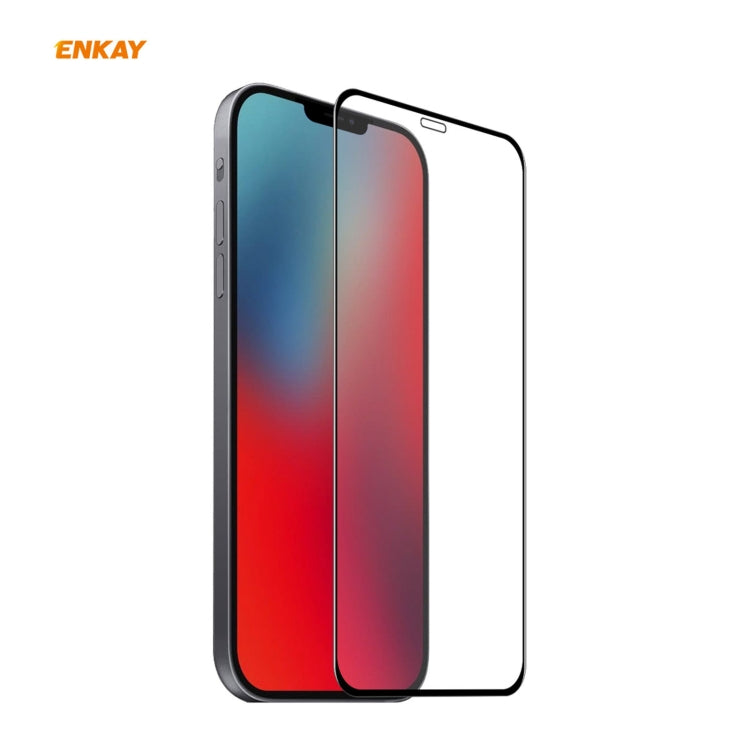 ENKAY Hat-Prince 0,26 mm 9H 6D protezione in vetro temperato curvo a copertura totale, For iPhone 12 mini, For iPhone 12 / 12 Pro, For iPhone 12 Pro Max