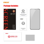 ENKAY Hat-Prince 0.26mm 9H 6D Privacy Pellicola anti-spia in vetro temperato a schermo intero, For iPhone 12 mini 5.4, For iPhone 12 / 12 Pro 6.1, For iPhone 12 Pro Max 6.7