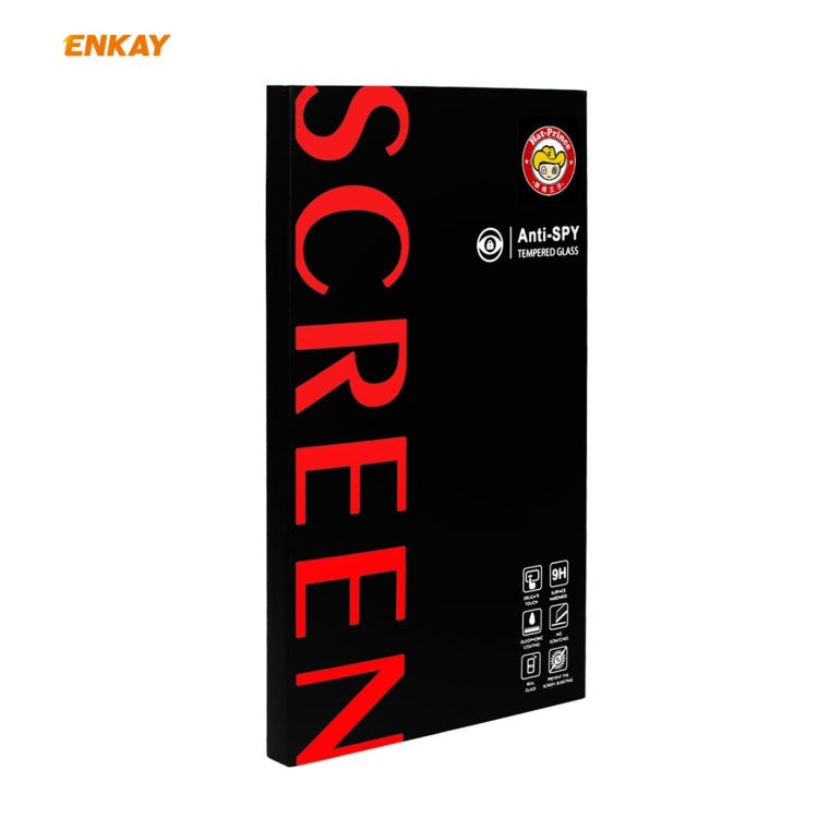 ENKAY Hat-Prince 0.26mm 9H 6D Privacy Pellicola anti-spia in vetro temperato a schermo intero, For iPhone 12 mini 5.4, For iPhone 12 / 12 Pro 6.1, For iPhone 12 Pro Max 6.7
