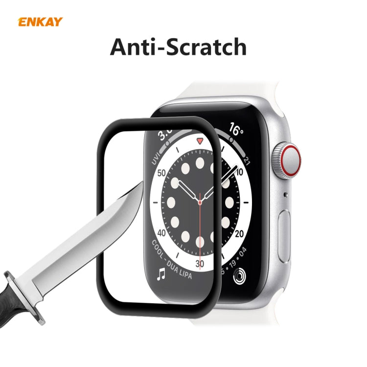 Per Apple Watch Series 6/5/4/SE 40mm ENKAY Hat-Prince 3D Full Screen PET curvo pellicola protettiva per schermo HD piegatura a caldo, For Apple Watch Series 6/5/4/SE 40mm